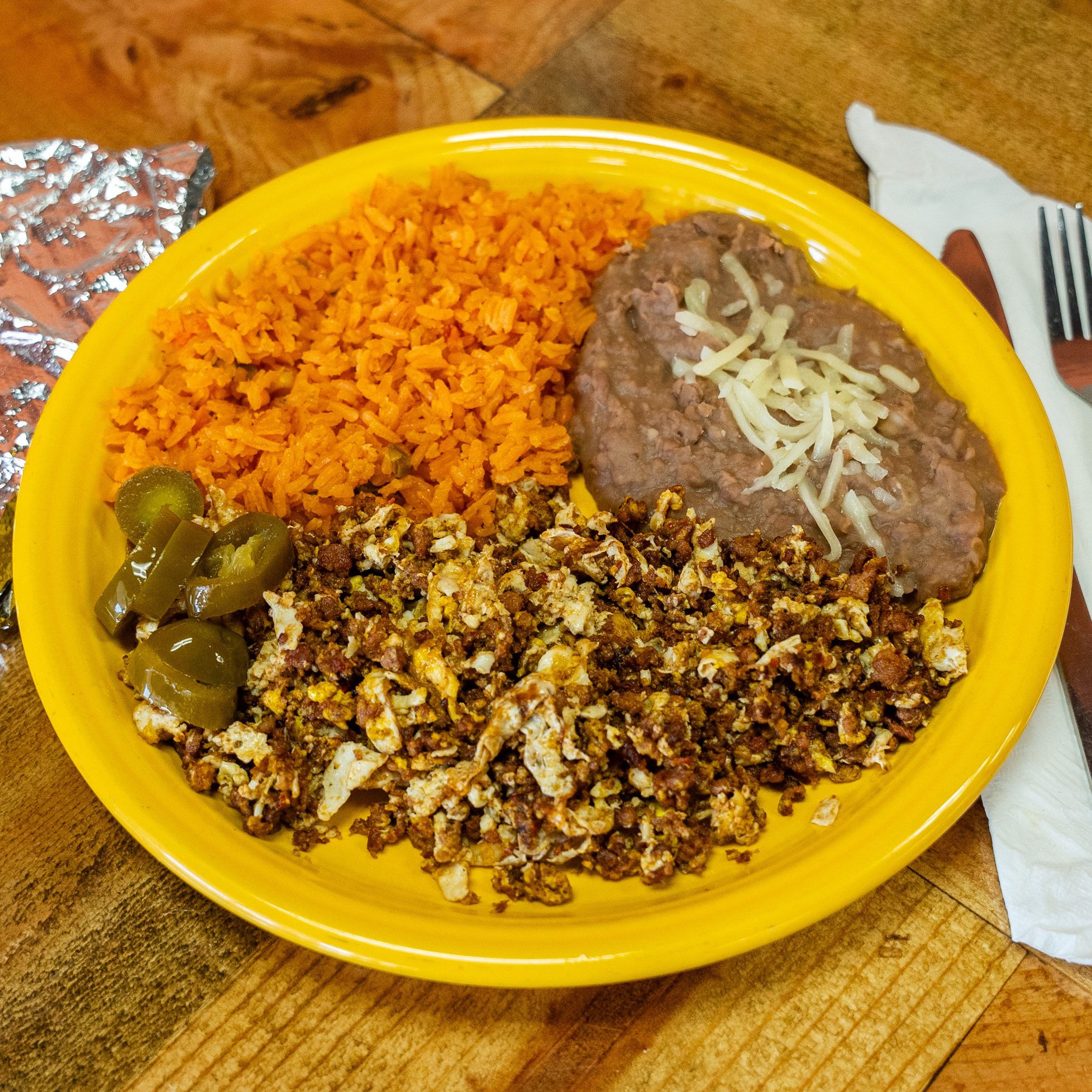 Huevos Con Chorizo.