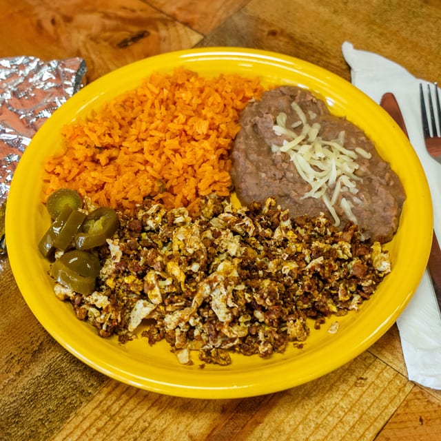 Huevos Con Chorizo.