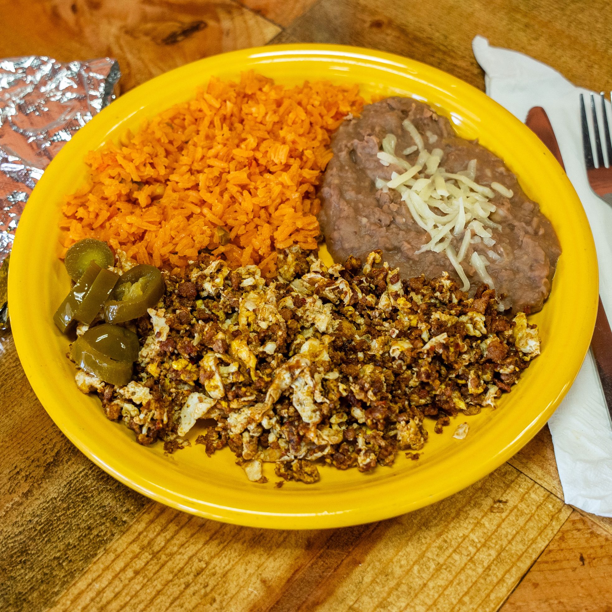 Huevos Con Chorizo.