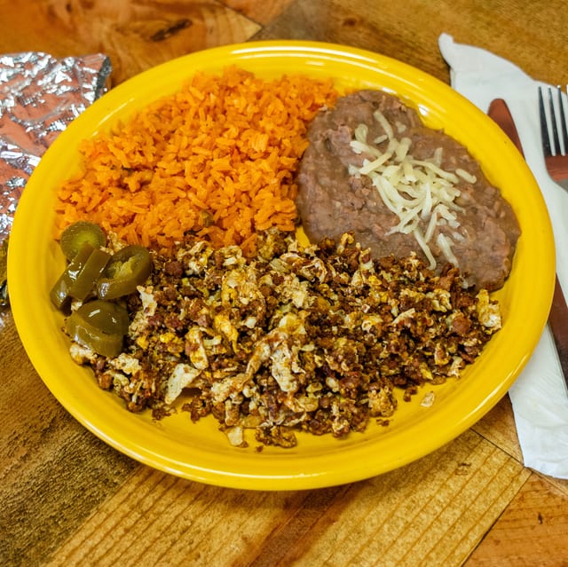Huevos Con Chorizo.