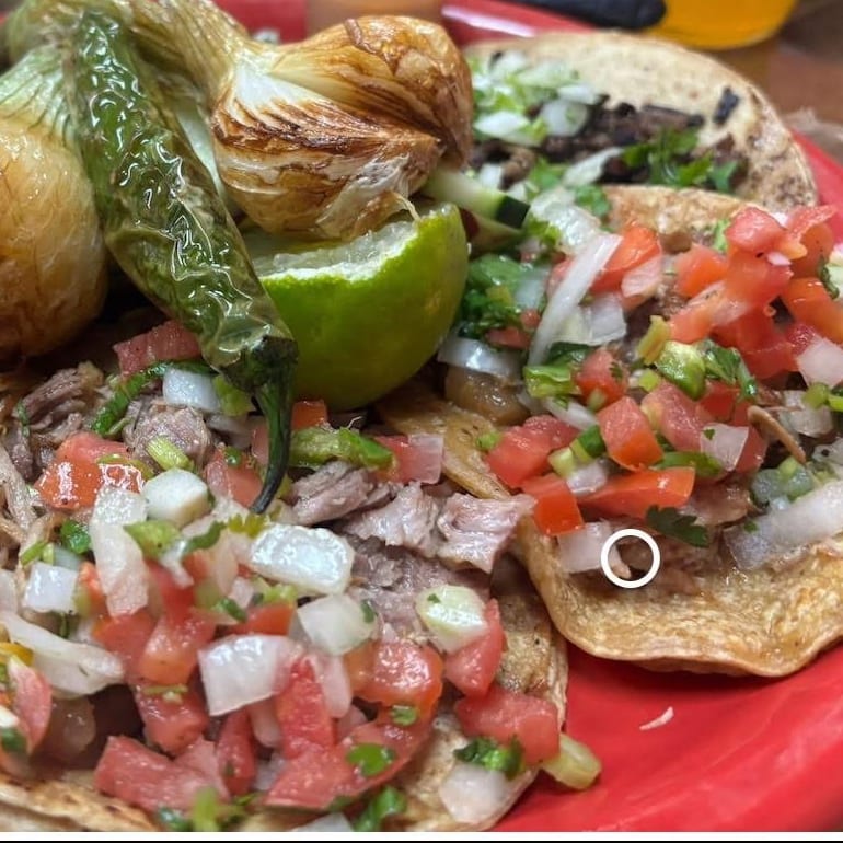 10x$25 Street Carnitas Tacos.