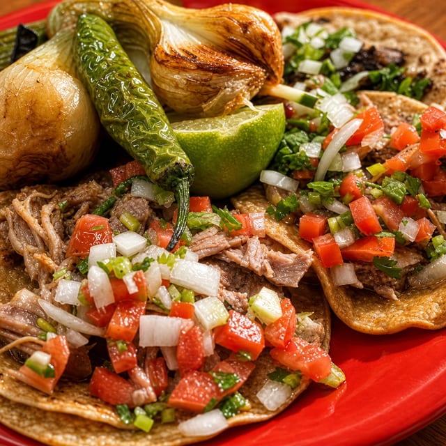 10x$25 Street Carnitas Tacos.