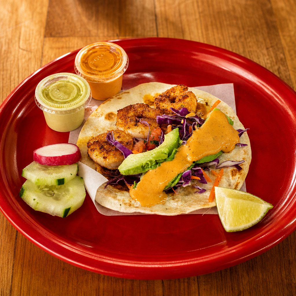 Shrimp Tacos.